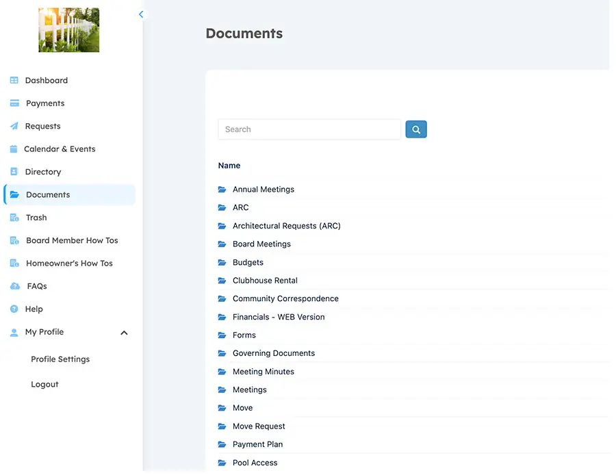 Document Request​ screenshot
